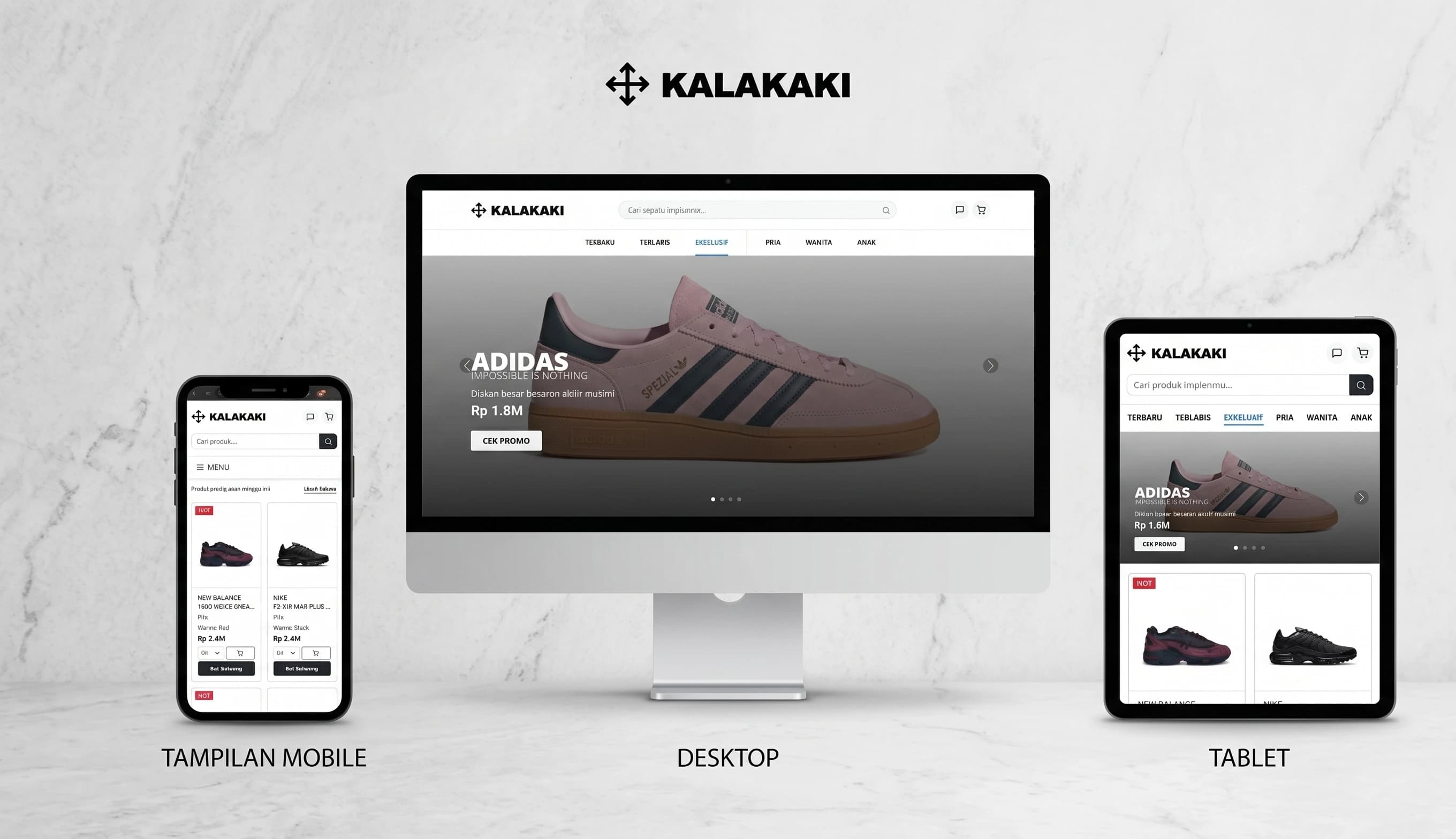 KalaKaki | E-Commerce Sepatu